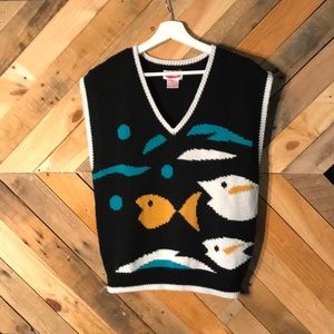 Vintage Fish Pull Over Vest